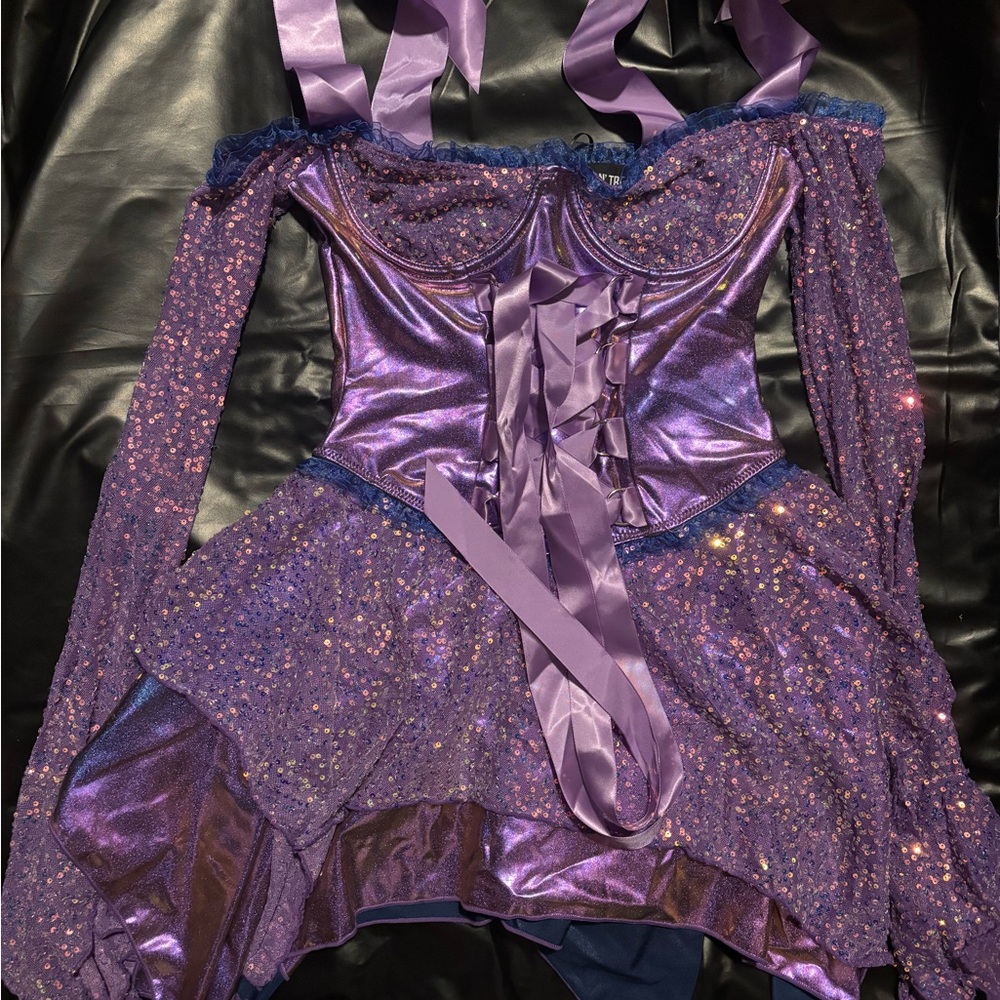 Dolls Kill Cyber Fairy Costume in purple